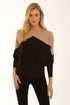 Pomodoro Two Tone Jumper – Women’s Casual Knitwear 22557